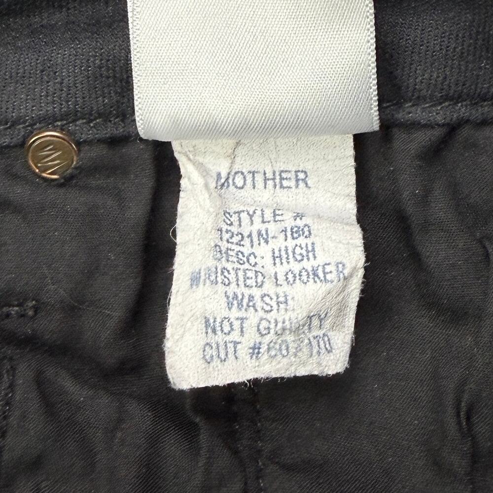 MOTHER High Waist Looker Jean In Not Guilty Black Size 24 Made In USA - Picture 5 of 9